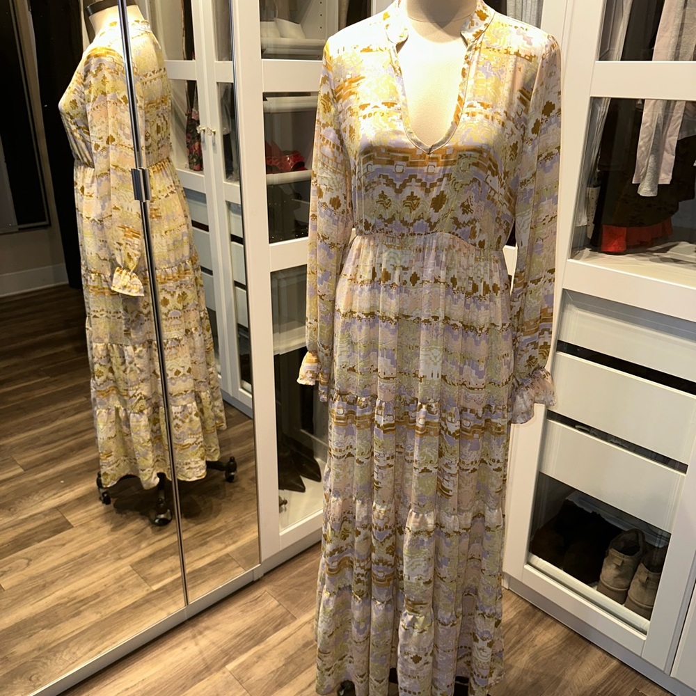 Shyanne Pastel Long Sleeve Maxi Dress